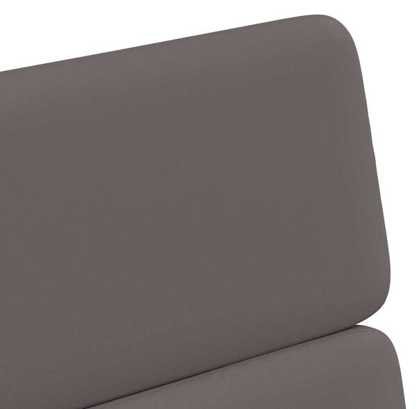 VidaXL Kerekes Étkező Székek 2 pcs Szürke 58 x 65 x 98 cm Műbőr