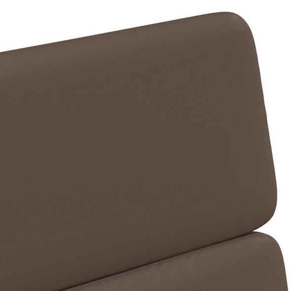 VidaXL Kerekes Étkező Székek 2 pcs Barna 58 x 65 x 98 cm Műbőr