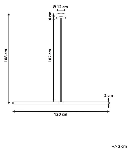 LED függőlámpa MAGARA Fém Fekete