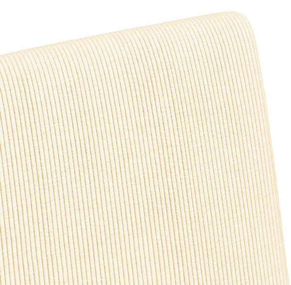 VidaXL Kerekes Étkező Székek 2 pcs Krém 57 x 66 x 94 cm Bársony anyag