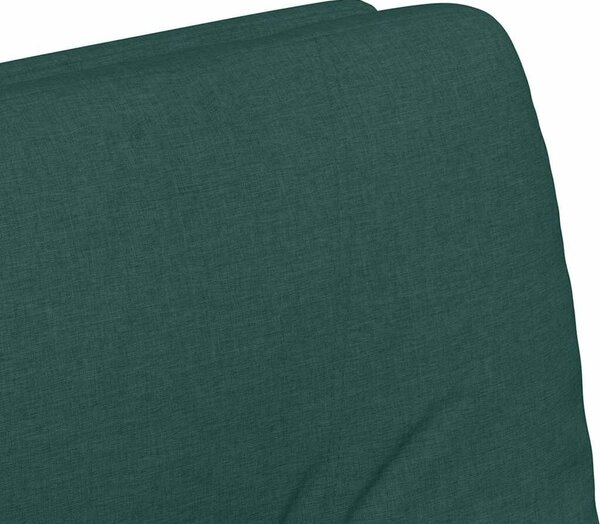 VidaXL Kerekes Étkező Székek 2 pcs Sötétzöld 57 x 67 x 95 cm szövet