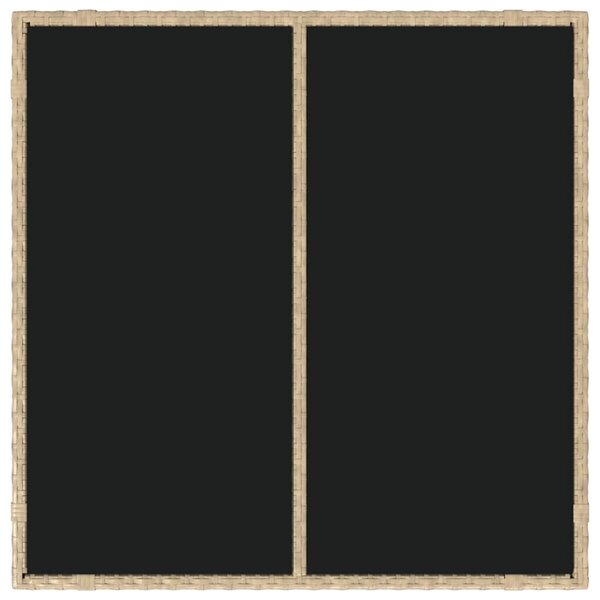 VidaXL Kert étkező szett 5 pcs Bézs 90 x 90 x 75 cm polirattan