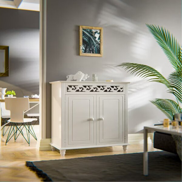 JERSEY komód, 76x65x35cm, fehér Casaria