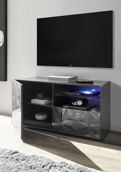 Prisma kis TV szekrény, antracit
