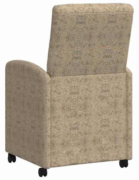 VidaXL Kerekes Étkező Székek 2 pcs Világosszürke 57 x 67 x 98 cm