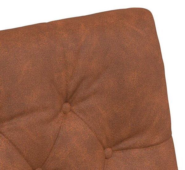 VidaXL Kerekes Étkező Székek 2 pcs Barna 58 x 67 x 97 cm Műbőr