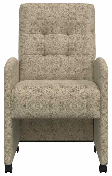 VidaXL Kerekes Étkező Székek 2 pcs Világosszürke 57 x 67 x 98 cm