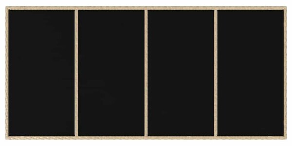 VidaXL Kert étkező szett 7 pcs Bézs, Fekete 190 x 90 x 75 cm