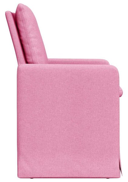 VidaXL Étkező Székek 2 pcs Rózsaszín 57 x 67 x 98 cm szövet