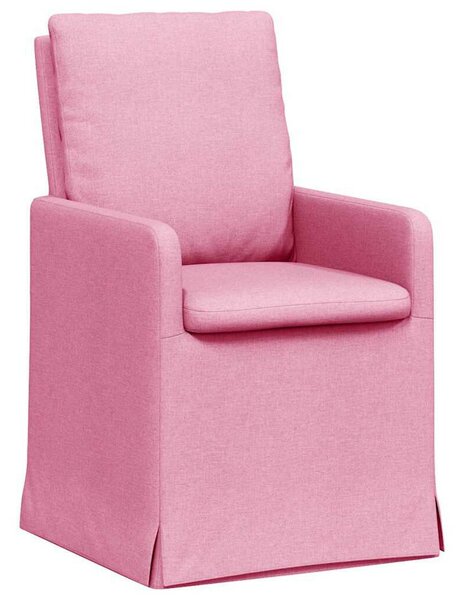 VidaXL Étkező Székek 2 pcs Rózsaszín 57 x 67 x 98 cm szövet