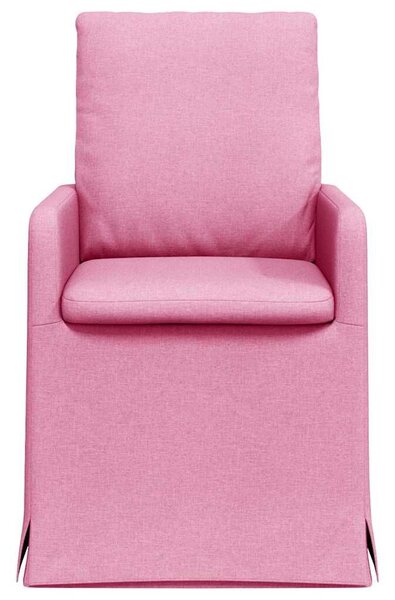 VidaXL Étkező Székek 2 pcs Rózsaszín 57 x 67 x 98 cm szövet