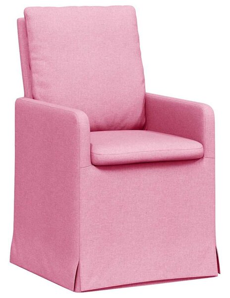 VidaXL Étkező Székek 2 pcs Rózsaszín 57 x 67 x 98 cm szövet
