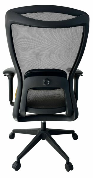 Aarven, Fekete/Sárga, 4D kartámaszos, deréktámaszos, Irodai szék