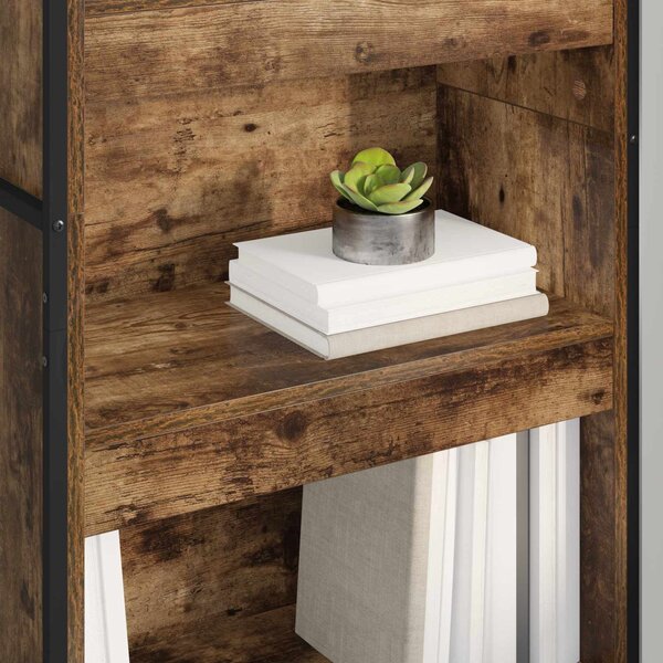 VidaXL Könyvespolc 2 pcs Füstös tölgy 60 x 30 x 189,5 cm Faanyag