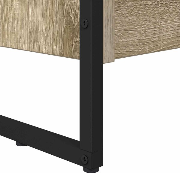 VidaXL Könyvespolc 2 pcs Sonoma 80 x 30 x 155 cm Faanyag
