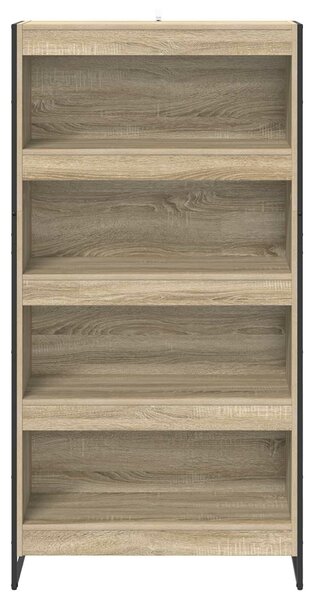 VidaXL Könyvespolc 2 pcs Sonoma 80 x 30 x 155 cm Faanyag