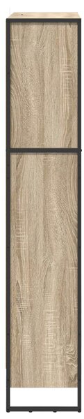VidaXL Könyvespolc 2 pcs Sonoma 80 x 30 x 155 cm Faanyag