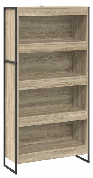 VidaXL Könyvespolc 2 pcs Sonoma 80 x 30 x 155 cm Faanyag