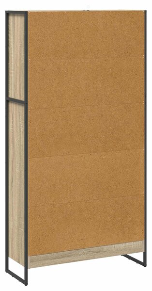 VidaXL Könyvespolc 2 pcs Sonoma 80 x 30 x 155 cm Faanyag