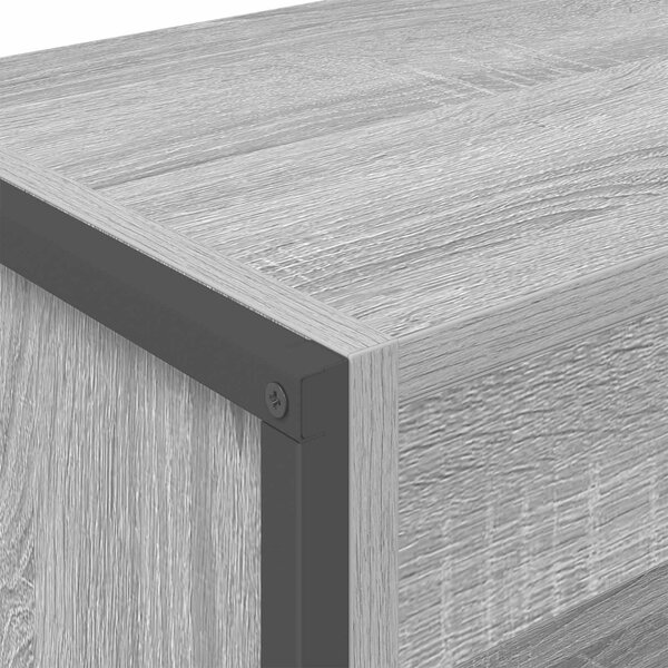 VidaXL Könyvespolc 2 pcs Szürke Sonoma 80 x 30 x 155 cm Faanyag
