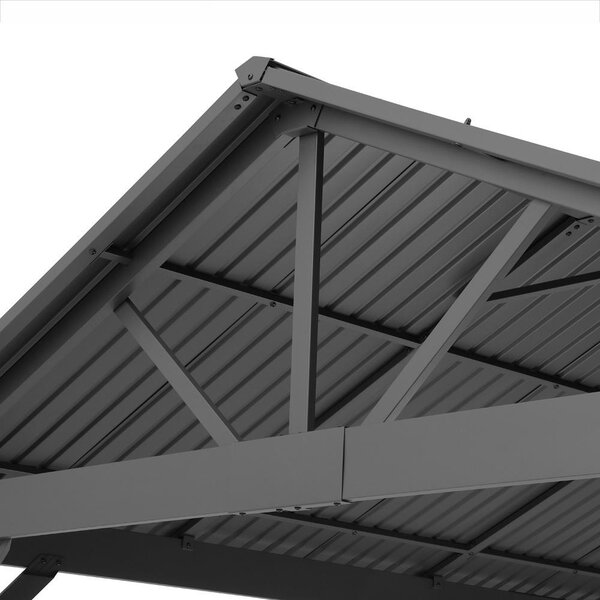 Avenberg PAVILON Kocsibeálló - 5x3m, fekete