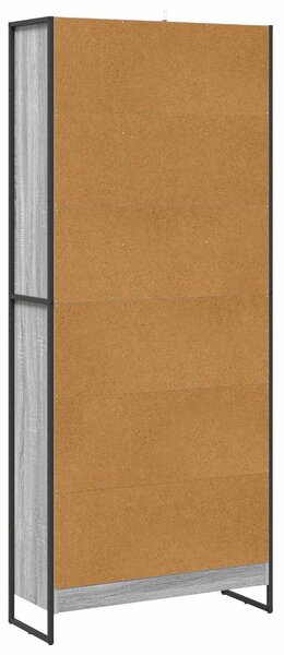 VidaXL Könyvespolc 2 pcs Szürke Sonoma 80 x 30 x 189,5 cm Faanyag