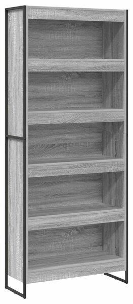 VidaXL Könyvespolc 2 pcs Szürke Sonoma 80 x 30 x 189,5 cm Faanyag