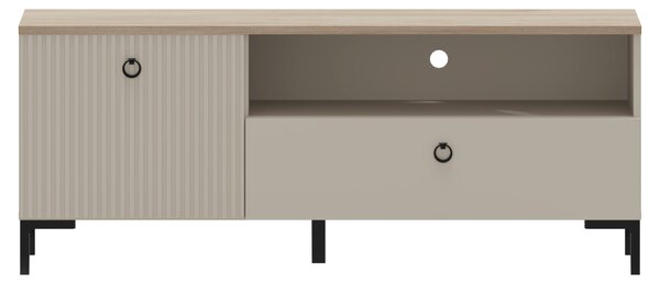 TV-állvány, szürkésbarna Taupe/silverjack tölgy, DOMCA 1K1S