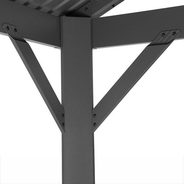 Avenberg PAVILON Kocsibeálló - 5x3m, fekete