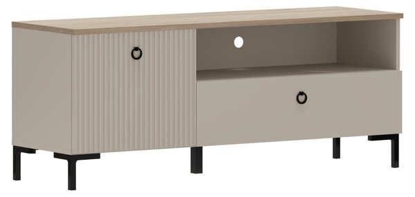 TV-állvány, szürkésbarna Taupe/silverjack tölgy, DOMCA 1K1S