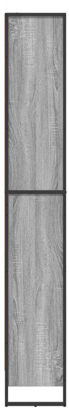 VidaXL Könyvespolc 2 pcs Szürke Sonoma 80 x 30 x 189,5 cm Faanyag
