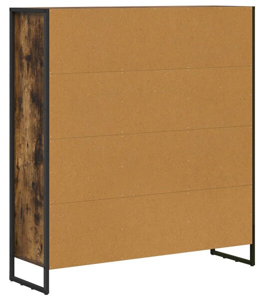 VidaXL Könyvespolc 2 pcs Füstös tölgy 99,5 x 30 x 108 cm Faanyag