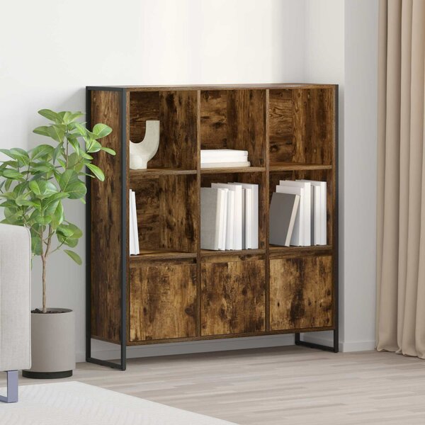 VidaXL Könyvespolc 2 pcs Füstös tölgy 99,5 x 30 x 108 cm Faanyag