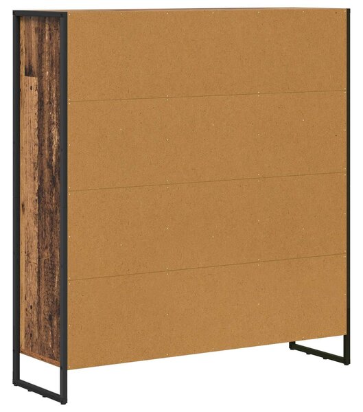 VidaXL Könyvespolc 2 pcs Öreg fa 99,5 x 30 x 108,5 cm Faanyag