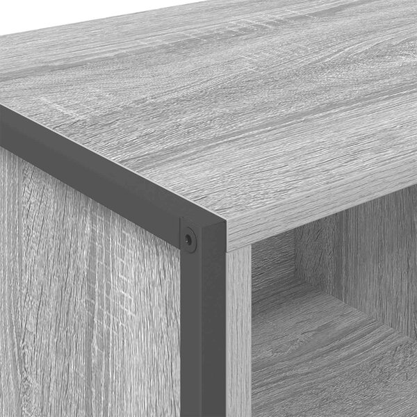 VidaXL Széf fiókkal 2 pcs Szürke Sonoma 81 x 36 x 150.5 cm Faanyag