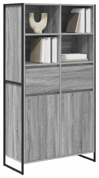 VidaXL Széf fiókkal 2 pcs Szürke Sonoma 81 x 36 x 150.5 cm Faanyag