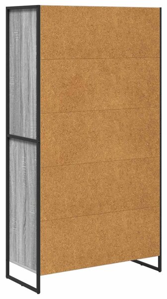 VidaXL Széf fiókkal 2 pcs Szürke Sonoma 81 x 36 x 150.5 cm Faanyag