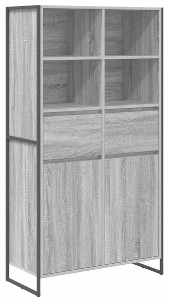 VidaXL Széf fiókkal 2 pcs Szürke Sonoma 81 x 36 x 150.5 cm Faanyag