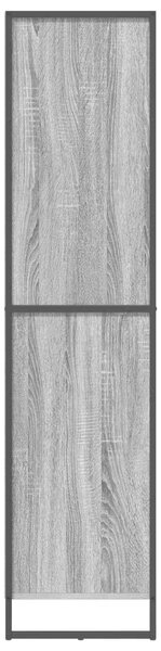 VidaXL Széf fiókkal 2 pcs Szürke Sonoma 81 x 36 x 150.5 cm Faanyag
