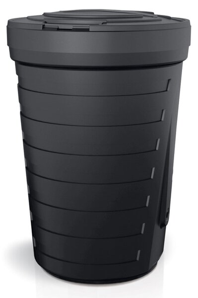 Esővíz hordó, átmérője 64,8 cm, 210 l, fekete