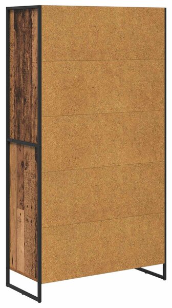 VidaXL Széf fiókkal 2 pcs Öreg fa 81 x 36 x 150.5 cm Faanyag