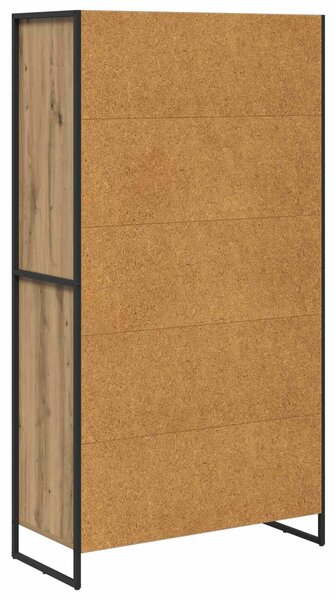 VidaXL Széf fiókkal 2 pcs Művészi tölgy 81 x 36 x 150.5 cm Faanyag