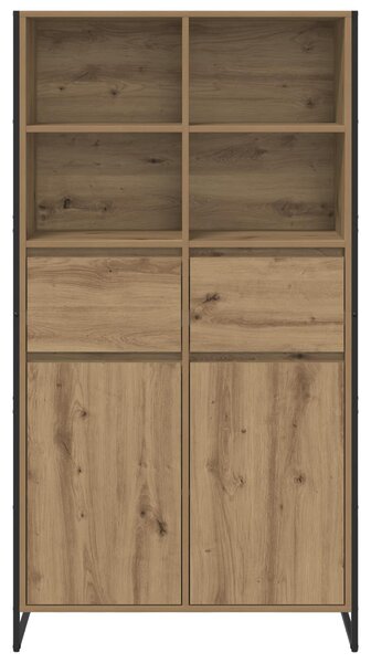 VidaXL Széf fiókkal 2 pcs Művészi tölgy 81 x 36 x 150.5 cm Faanyag