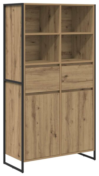 VidaXL Széf fiókkal 2 pcs Művészi tölgy 81 x 36 x 150.5 cm Faanyag