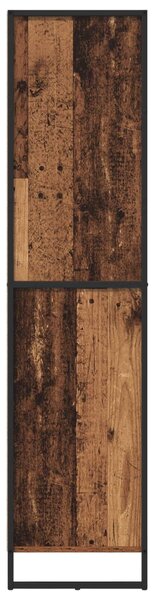 VidaXL Széf fiókkal 2 pcs Öreg fa 81 x 36 x 150.5 cm Faanyag