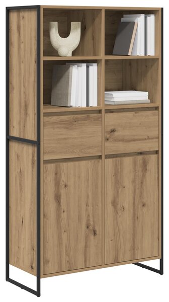 VidaXL Széf fiókkal 2 pcs Művészi tölgy 81 x 36 x 150.5 cm Faanyag