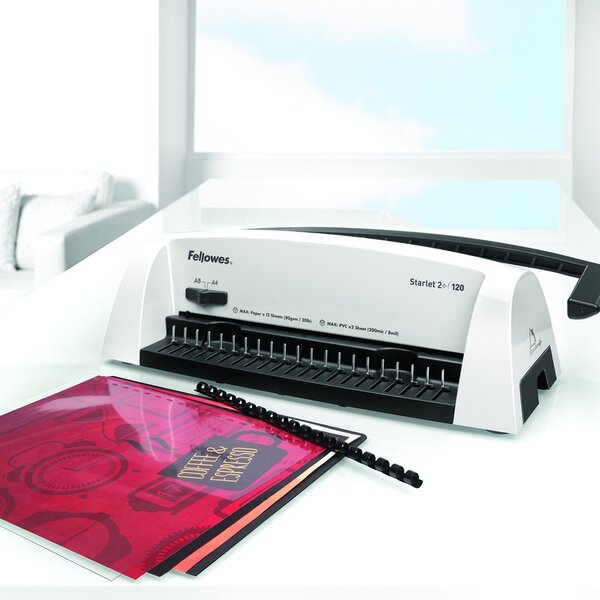 Fellowes STARLET2+ iratgyűjtő, fehér / fekete