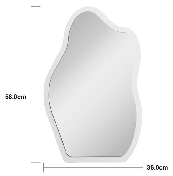 Oglinda perete, Evanthia, Pako, Alb 36x1.2x56 cm