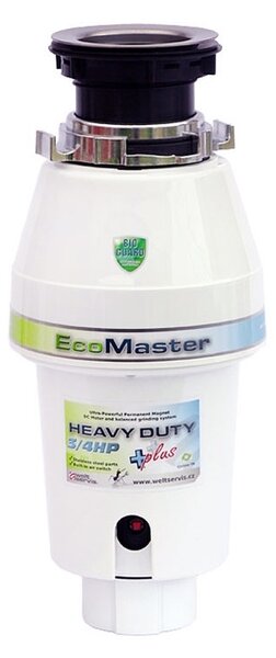 Hulladék aprító EcoMaster HEAVY DUTY Plus, fekete