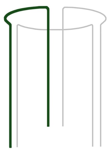 Kerti növénytámasz 1/3 kör alakú, 45 cm, 1 db